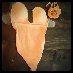 U Plunge Backless Strapless Bodysuit